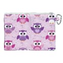 Seamless Cute Colourfull Owl Kids Pattern Canvas Cosmetic Bag (XL) View2