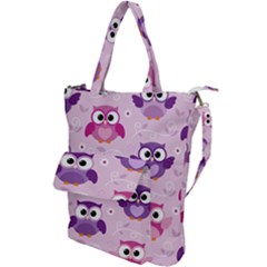 Seamless Cute Colourfull Owl Kids Pattern Shoulder Tote Bag by Amaryn4rt