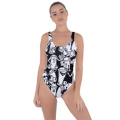 Graffiti Spray Can Characters Seamless Pattern Bring Sexy Back Swimsuit by Amaryn4rt