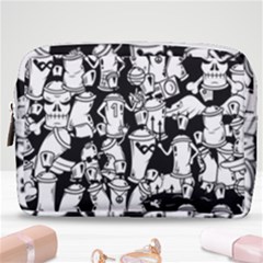 Graffiti Spray Can Characters Seamless Pattern Make Up Pouch (medium) by Amaryn4rt