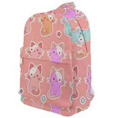 Cute Kawaii Kittens Seamless Pattern Classic Backpack by Amaryn4rt