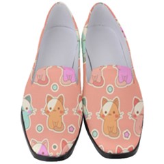 Cute Kawaii Kittens Seamless Pattern Women s Classic Loafer Heels by Amaryn4rt