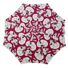 Terrible Frightening Seamless Pattern With Skull Straight Umbrellas by Amaryn4rt