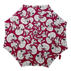 Terrible Frightening Seamless Pattern With Skull Hook Handle Umbrellas (medium) by Amaryn4rt