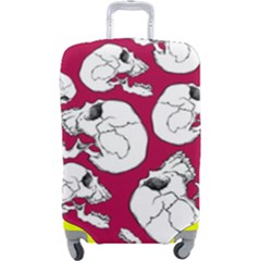 Terrible Frightening Seamless Pattern With Skull Luggage Cover (large)