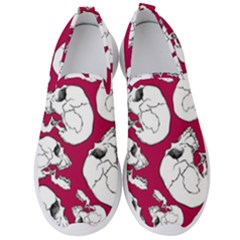 Terrible Frightening Seamless Pattern With Skull Men s Slip On Sneakers by Amaryn4rt