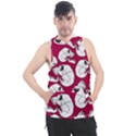 Terrible Frightening Seamless Pattern With Skull Men s Sleeveless Hoodie View1