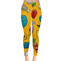 Graffiti Characters Seamless Ornament Leggings  by Amaryn4rt