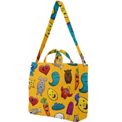 Graffiti Characters Seamless Ornament Square Shoulder Tote Bag by Amaryn4rt