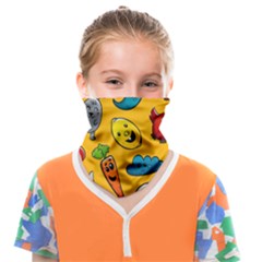 Graffiti Characters Seamless Ornament Face Covering Bandana (kids)