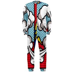 Rays Smoke Pop Art Style Vector Illustration Onepiece Jumpsuit (men)  by Amaryn4rt