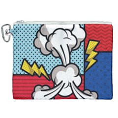 Rays Smoke Pop Art Style Vector Illustration Canvas Cosmetic Bag (xxl) by Amaryn4rt