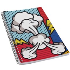 Rays Smoke Pop Art Style Vector Illustration 5 5  X 8 5  Notebook by Amaryn4rt