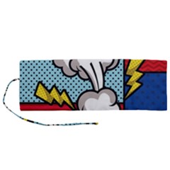 Rays Smoke Pop Art Style Vector Illustration Roll Up Canvas Pencil Holder (m) by Amaryn4rt