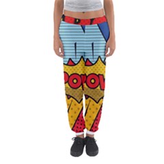 Pow Word Pop Art Style Expression Vector Women s Jogger Sweatpants by Amaryn4rt