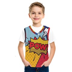 Pow Word Pop Art Style Expression Vector Kids  Sportswear by Amaryn4rt