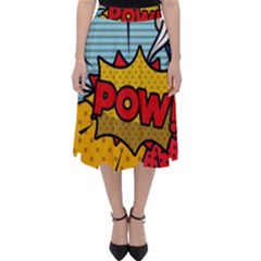 Pow Word Pop Art Style Expression Vector Classic Midi Skirt by Amaryn4rt