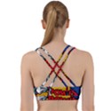 Pow Word Pop Art Style Expression Vector Back Weave Sports Bra View2