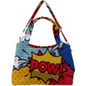 Pow Word Pop Art Style Expression Vector Double Compartment Shoulder Bag View2