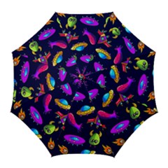 Space Pattern Golf Umbrellas by Amaryn4rt