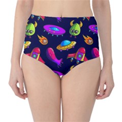 Space Pattern Classic High-waist Bikini Bottoms by Amaryn4rt