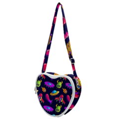 Space Pattern Heart Shoulder Bag