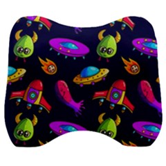 Space Pattern Velour Head Support Cushion by Amaryn4rt