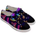 Space Pattern Men s Low Top Canvas Sneakers View3