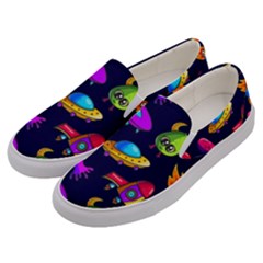 Space Pattern Men s Canvas Slip Ons by Amaryn4rt