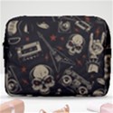 Grunge Seamless Pattern With Skulls Make Up Pouch (Large) View1