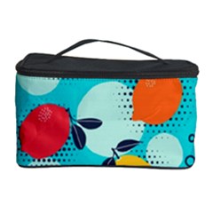 Pop Art Style Citrus Seamless Pattern Cosmetic Storage