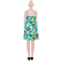 Pop Art Style Citrus Seamless Pattern Spaghetti Strap Velvet Dress View2