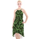 Snakes Seamless Pattern High-Low Halter Chiffon Dress  View1