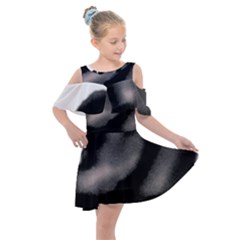 Black Rose Kids  Shoulder Cutout Chiffon Dress by Janetaudreywilson