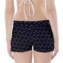 XOXO black and white pattern, kisses and love geometric theme Boyleg Bikini Wrap Bottoms View2