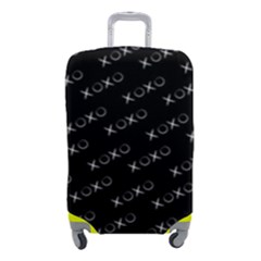 Xoxo Black And White Pattern, Kisses And Love Geometric Theme Luggage Cover (small) by Casemiro