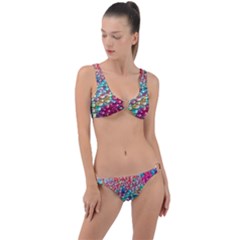 Rainbow Support Group  Ring Detail Crop Bikini Set