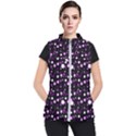 Purple, pink bokeh dots, asymmetric polka dot with modern twist Women s Puffer Vest View1