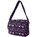 Purple, pink bokeh dots, asymmetric polka dot with modern twist Courier Bag View2