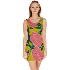 Pink Flower Seamless Pattern Bodycon Dress by Amaryn4rt