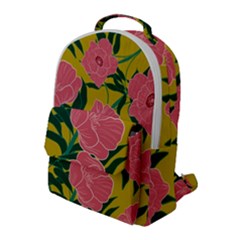 Pink Flower Seamless Pattern Flap Pocket Backpack (large) by Amaryn4rt