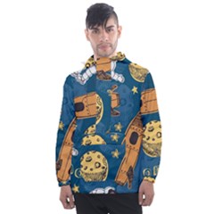 Missile Pattern Men s Front Pocket Pullover Windbreaker by Amaryn4rt