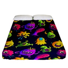 Space Patterns Fitted Sheet (California King Size)