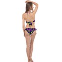 Space Patterns Cross Front Halter Bikini Set View2