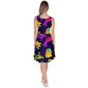 Space Patterns Knee Length Skater Dress With Pockets View4