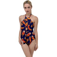 Space Patterns Pattern Go With The Flow One Piece Swimsuit by Amaryn4rt