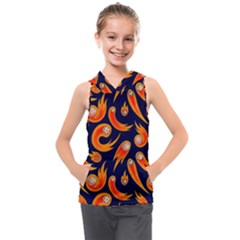 Space Patterns Pattern Kids  Sleeveless Hoodie by Amaryn4rt