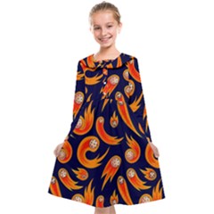 Space Patterns Pattern Kids  Midi Sailor Dress