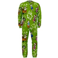 Seamless Pattern With Kids Onepiece Jumpsuit (men)  by Amaryn4rt