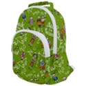 Seamless Pattern With Kids Rounded Multi Pocket Backpack View1